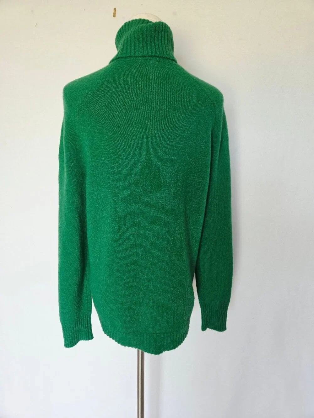 NEW J.CREW Supersoft Yarn Turtleneck Sweater Alpaca Wool Blend Green #AF023